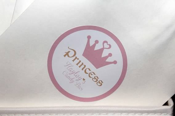 Princess Birthday Party Favor Labels