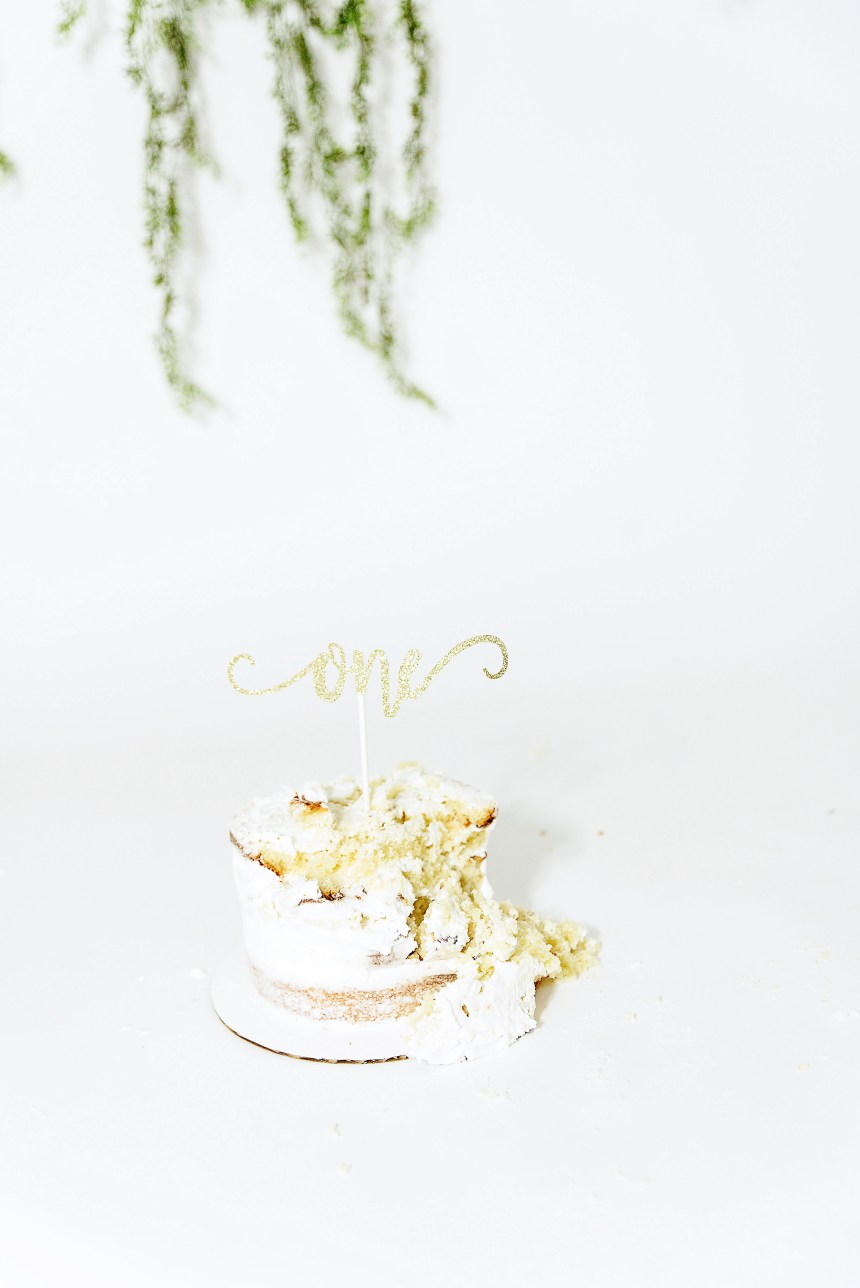 Olivia's First Birthday Cake Smash Topper